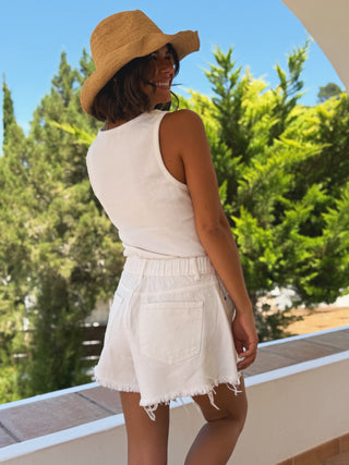 Short JULY blanc