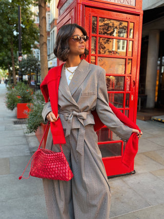 Blazer court MAYFAIR ceinturé