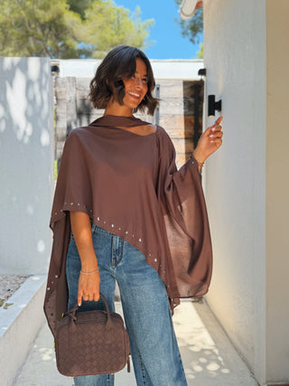 Top CAPE HARPER chocolat