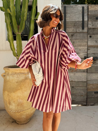 Robe RAYÉE rose&prune