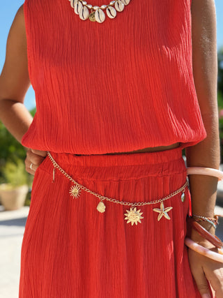 Ceinture chaine PAMPILLES doré