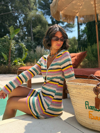 Robe POOL rayée multicolore