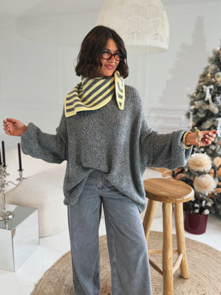Pull OVERSIZE gris