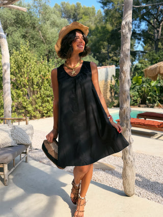 Robe TRAPÈZE noir