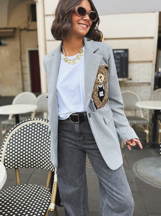 Blazer TEDDY gris
