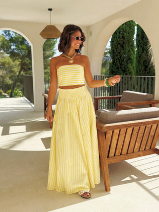 Ensemble MARÉA rayé jaune