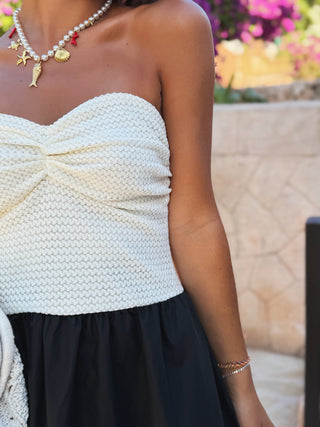 Robe CROCHET blanc&noir