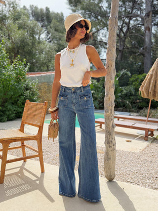 Jean VINTAGE denim foncé