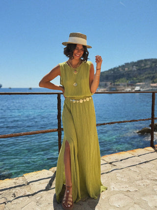 Ensemble CALIFORNIA vert olive
