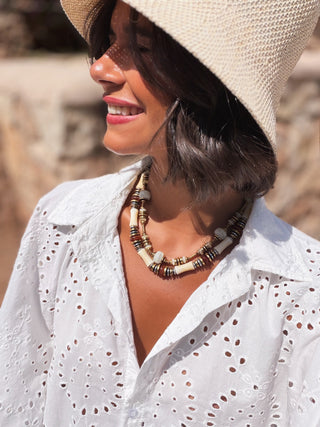 Collier NOMADES marron