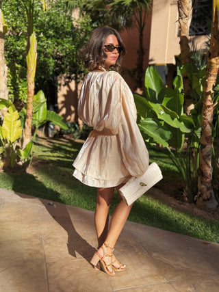 Talons CLOUTÉS camel