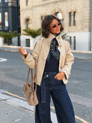 Sous pull BASIC avec du cachemire - marine