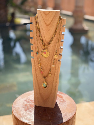 Collier COQUILLAGE CORAIL