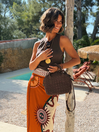 Jupe FOULARD terracotta