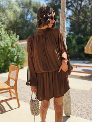 Combi-short BLOOM chocolat