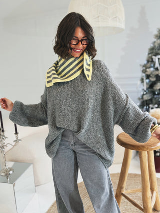Pull OVERSIZE gris