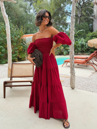 Robe SANTORIN bordeaux