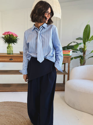 Chemise CRAVATE rayée bleu