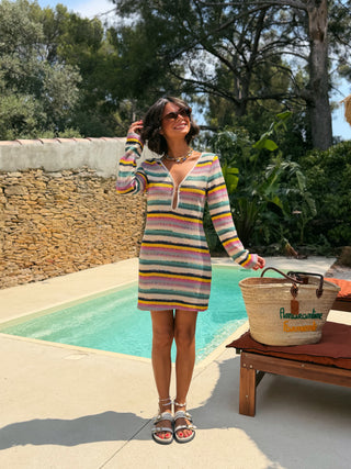 Robe POOL rayée multicolore