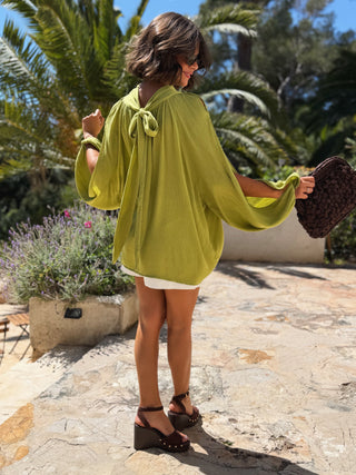 Top BLOOM vert olive