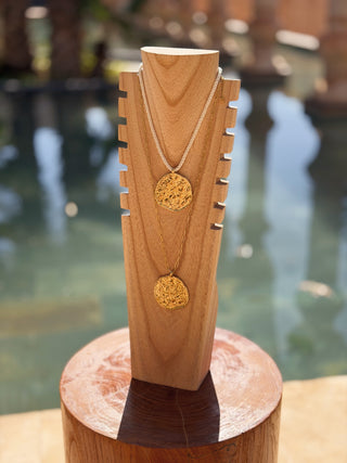 Sautoir MÉDAILLE martelé