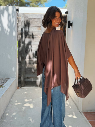 Top CAPE HARPER chocolat