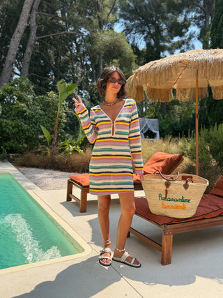 Robe POOL rayée multicolore