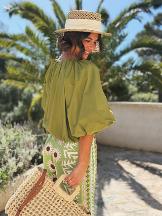 Blouse AVA vert olive
