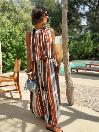 Ensemble rayé ALAÏA