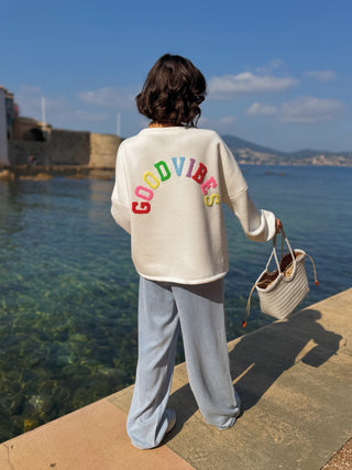 Sweat GOODVIBES blanc