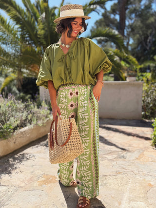 Blouse AVA vert olive
