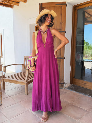 Robe DOS NU prune