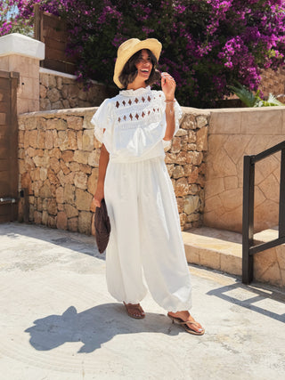 Pantalon BALLON blanc