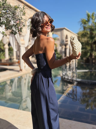 Combinaison bustier LEONE marine