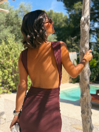 Robe MARY chocolat