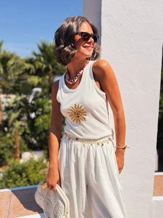 Débardeur SOLEIL doré