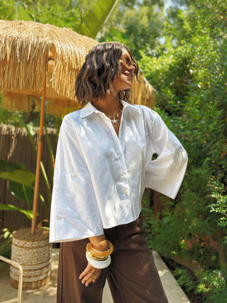 Chemise courte RAPH blanche