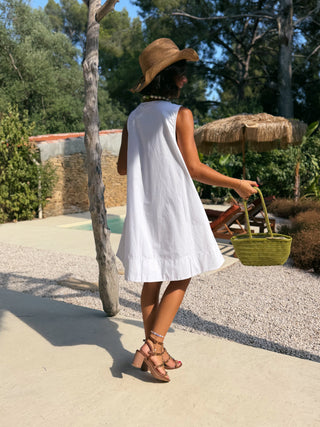 Robe TRAPÈZE blanc