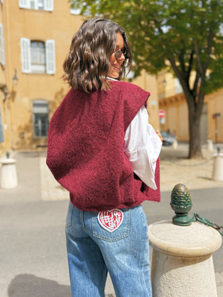 Veste EMILIE bordeau