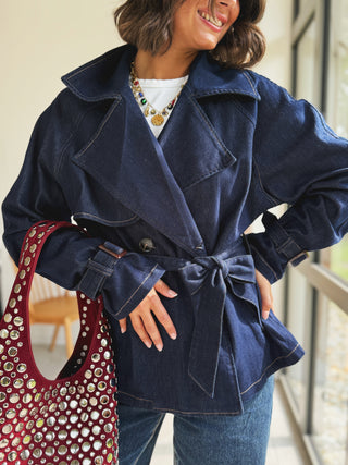 Trench DENIM brut