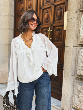 Blouse à VOLANTS