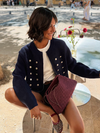 Gilet en maille officier ARTHUR marine
