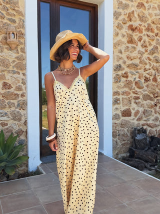 Robe DIVA à pois jaune (Éxpédition le 29/05)