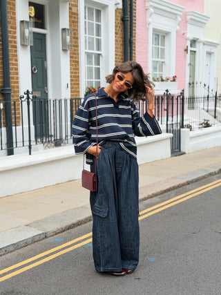 Pantalon CARGO large denim
