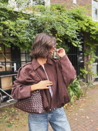 Bombers façon daim OSLO chocolat