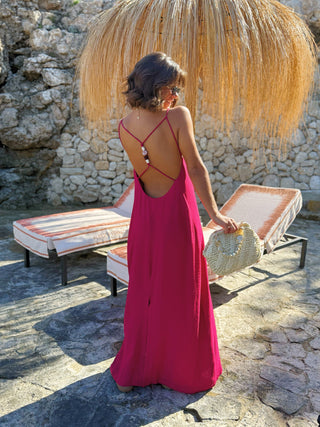 Robe DÉESSE framboise
