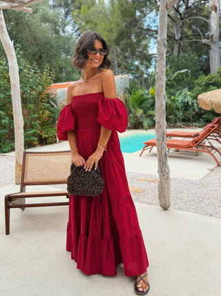 Robe SANTORIN bordeaux