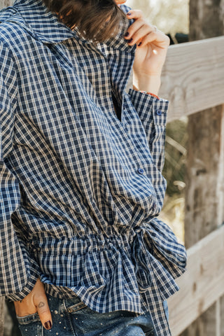 Chemise BRIGHTON CARREAUX marine