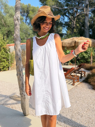Robe TRAPÈZE blanc