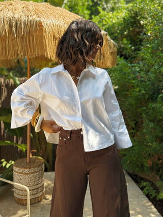 Chemise courte RAPH blanche